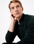 Marks & Spencer Knitted Long Sleeve Polo Shirt