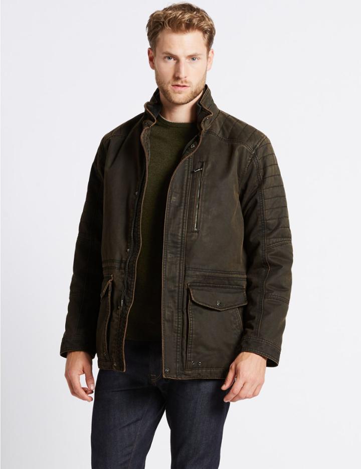 Marks & Spencer Patch Pockets Jacket Brown