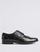 Marks & Spencer Lace-up Brogue Shoes Black