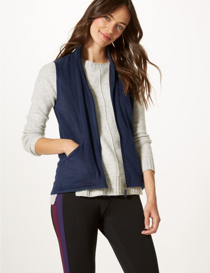 Marks & Spencer Funnel Neck Gilet Navy