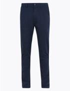 Marks & Spencer Skinny Fit Chinos With Stretch French Navy