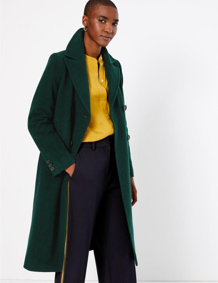 Marks & Spencer Fitted Double Breasted Coat Holly