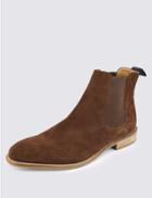Marks & Spencer Suede Chelsea Boots Brown