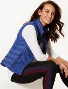 Marks & Spencer Lightweight Down & Feather Gilet With Stormwear&trade; Ultraviolet