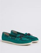 Marks & Spencer Leather Boat Shoes With Insolia Flex&reg; Green