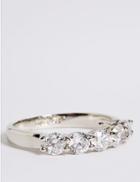 Marks & Spencer Platinum Plated Diamant Band Ring