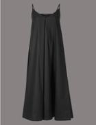 Marks & Spencer Pure Cotton Swing Maxi Dress Black