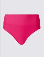 Marks & Spencer Roll Top Hipster Bikini Bottoms Pink