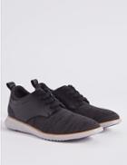 Marks & Spencer Knitted Lace-up Trainers Black Mix