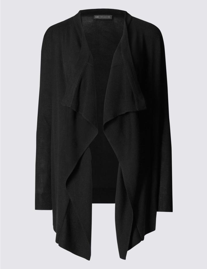 Marks & Spencer Waterfall Cardigan Black