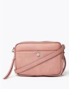 Marks & Spencer Faux Leather Cross Body Bag Pink