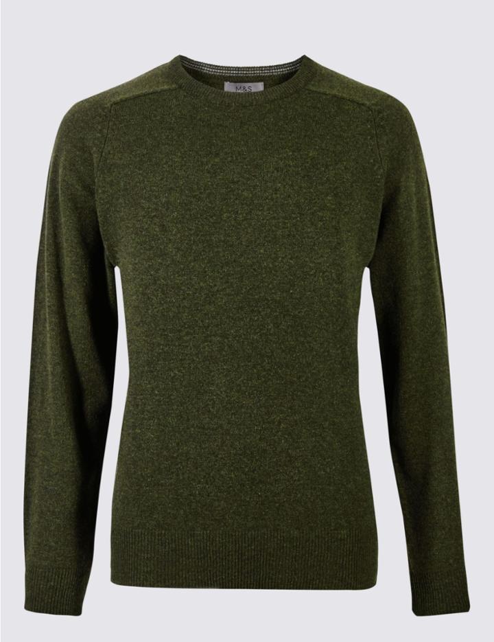 Marks & Spencer Pure Lambswool Jumper Bark
