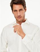Marks & Spencer Regular Fit Cotton Twill Non-iron Shirt Ivory