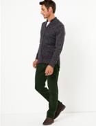 Marks & Spencer Pure Cotton Moleskin Chinos Forest Green