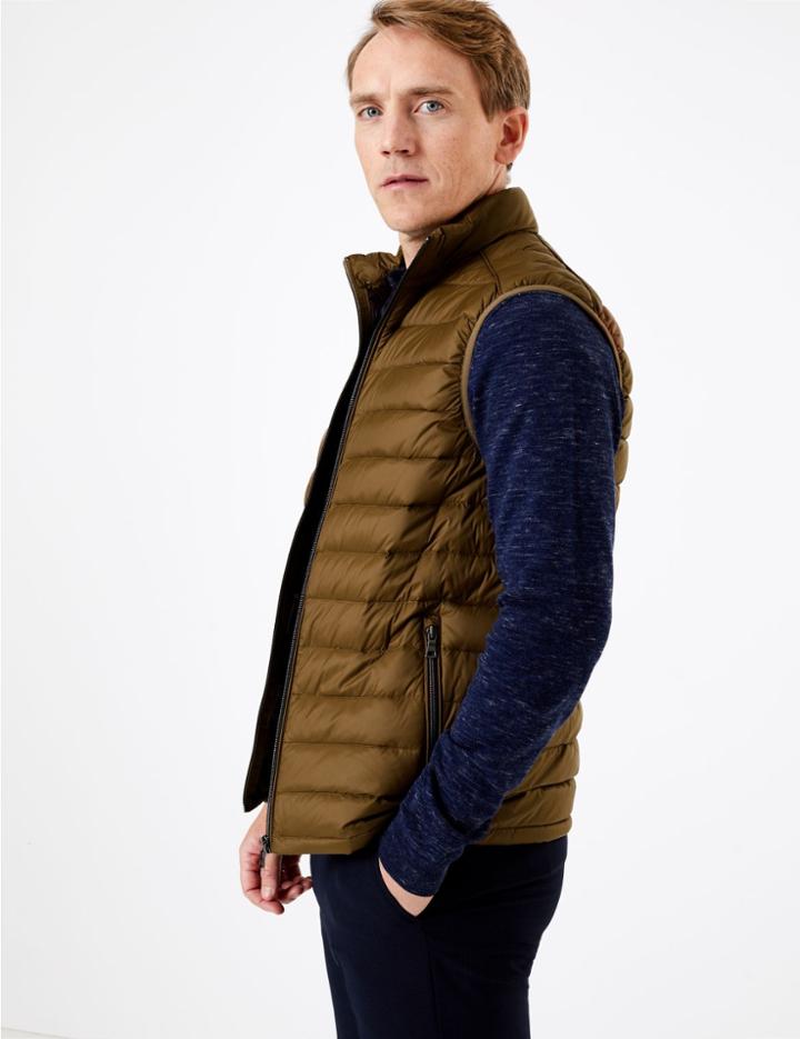 Marks & Spencer Down & Feather Stormwear&trade; Gilet Cinnamon