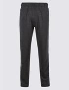 Marks & Spencer Cotton Rich Twin Stripe Joggers Charcoal
