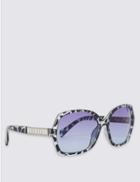 Marks & Spencer Bling Arm Oversized Sunglasses Blue Mix