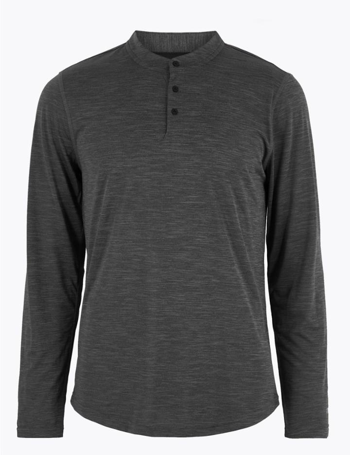 Marks & Spencer Active Long Sleeve Sweatshirt Charcoal