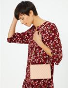 Marks & Spencer Foldover Chevron Quilted Clutch Bag