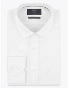 Marks & Spencer Regular Cotton Twill Non-iron Shirt White