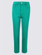 Marks & Spencer Sculpt & Lift Roma Rise Cropped Jeans Sea Green