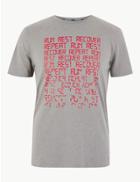 Marks & Spencer Active Run Rest Recover T-shirt Grey Mix