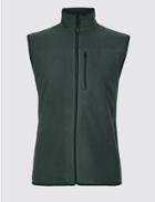 Marks & Spencer Zipped Through Fleece Gilet Green