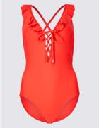 Marks & Spencer Secret Slimming&trade; Non-wired Swimsuit Pink