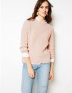 Marks & Spencer Pure Cotton Textured Jumper Pale Pink