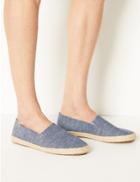 Marks & Spencer Slip-on Espadrilles With Freshfeet&trade; Chambray