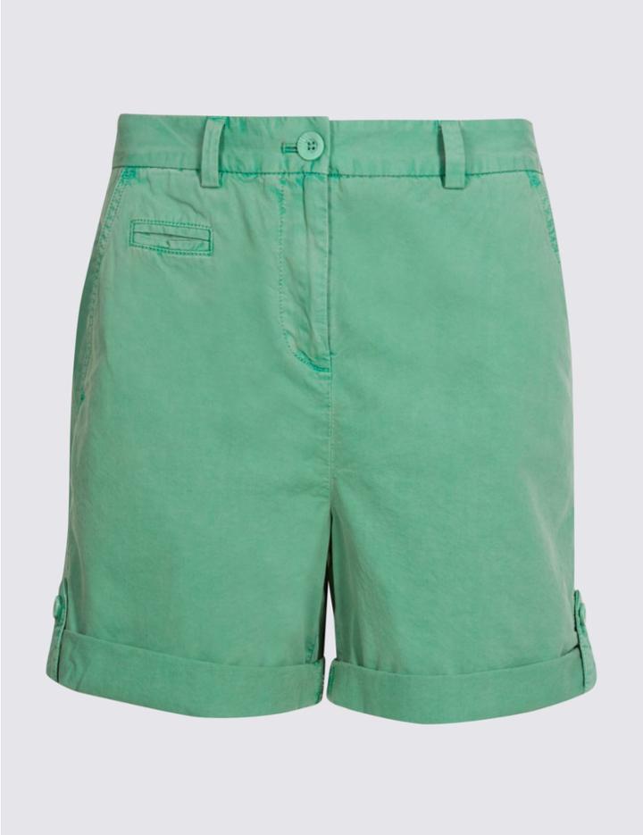Marks & Spencer Pure Cotton Shorts Green