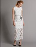 Marks & Spencer Lace Sleeveless Maxi Dress Ivory