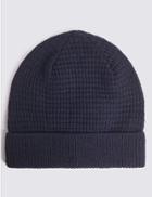 Marks & Spencer Stitch Beanie Hat Navy