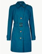 Marks & Spencer Trench Coat With Stormwear&trade; Dark Marine