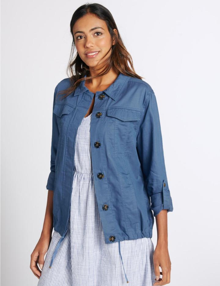 Marks & Spencer 2 Pocket Field Jacket Chambray
