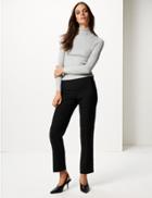 Marks & Spencer Side Zip Straight Trousers Black