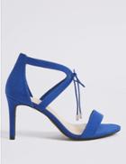 Marks & Spencer Extra Wide Fit Lace-up Stiletto Heel Sandals Cobalt