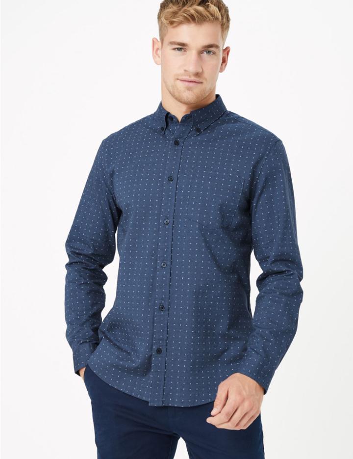 Marks & Spencer Pure Cotton Regular Fit Oxford Shirt