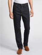 Marks & Spencer Regular Fit Stretch Jeans With Stormwear&trade; Indigo