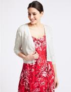 Marks & Spencer Lace Overlay Cardigan Ivory