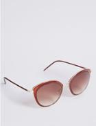 Marks & Spencer Rim Insert Square Sunglasses Red Mix