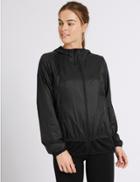 Marks & Spencer Hooded Windbreaker Jacket Black
