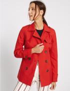 Marks & Spencer Belted Trench With Stormwear&trade; Red