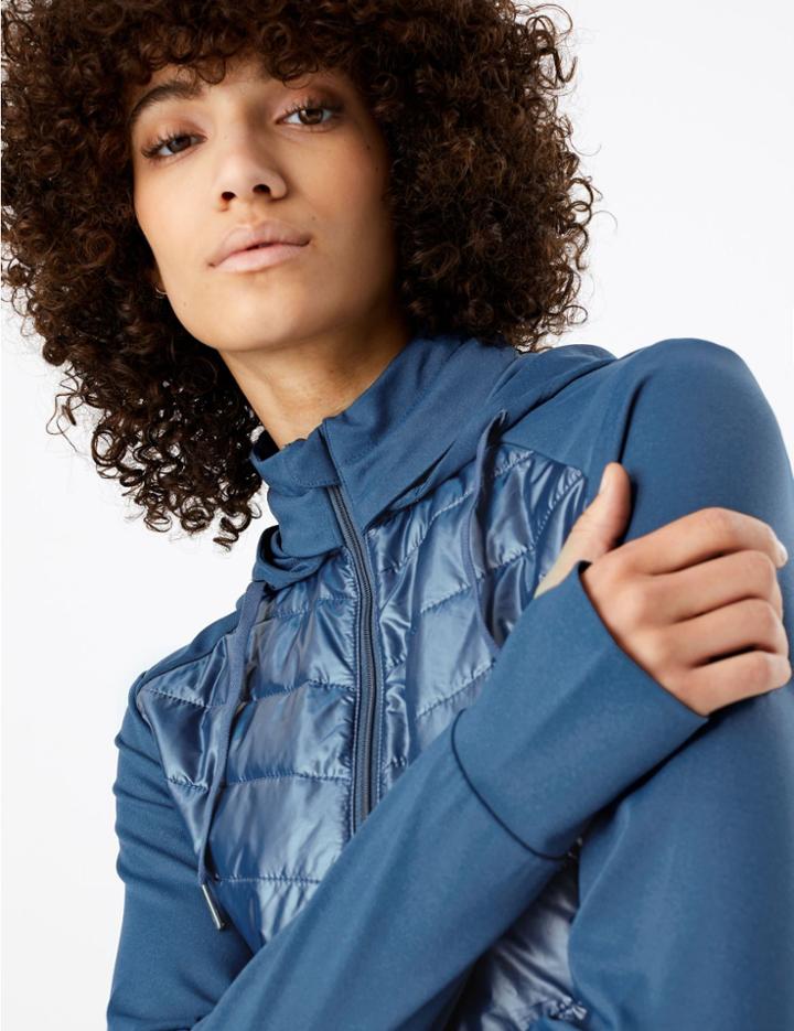 Marks & Spencer Padded Hooded Jacket Midnight