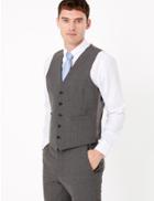 Marks & Spencer The Ultimate Grey Slim Fit Waistcoat Grey