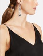 Marks & Spencer Trapped Gems Drop Earrings Black Mix