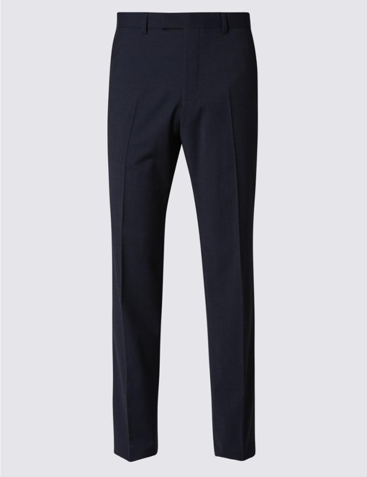 Marks & Spencer Indigo Regular Fit Trousers Indigo