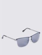Marks & Spencer Reverse Groove Rimless Sunglasses Smoke