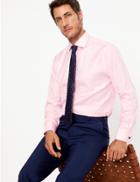 Marks & Spencer Regular Fit Twill Easy To Iron Shirt Pink