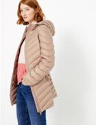 Marks & Spencer Quilted & Padded Coat Oyster